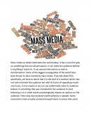 Mass Media No Doubt Dominates the World Today