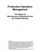 The Report of New Service of 4homelife and Its Facility Planning