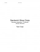 Sandwich Shop Case Study