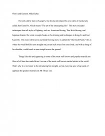 Реферат: Bruce Lee Essay Research Paper Bruce Lee