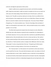 Реферат: Great Gatsby And Money Essay Research Paper