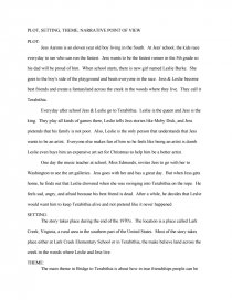 Реферат: Bridge To Terabithia Essay Research Paper Bridge