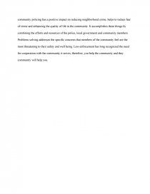 Реферат: Community Policing Essay Research Paper Community PolicingPictureGradeB LanguageEnglishSystemFourYear