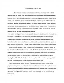 Реферат: 20000 Leagues Essay Research Paper Twenty Thousand