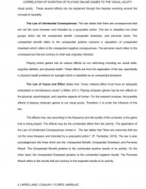 The Correlation of Duration of Playing online Games to the Visual Acuity of  the Grade 12 Stem Students - Research Paper